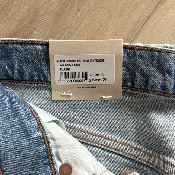 Agolde Harper Jean mid rise relaxed straight - Picture 4 of 5